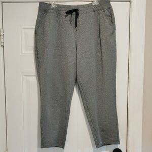 Tek Gear Gray Women's Joggers with Black Drawstring And Elastic Waist XL
